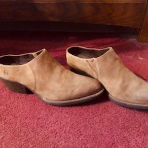 Born clogs, size 8 1/2, tan suede